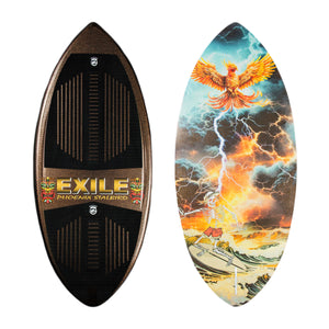 Exile Wakesurfing Phoenix Stalbird Pro Model Skim Style Wake Surfer Black