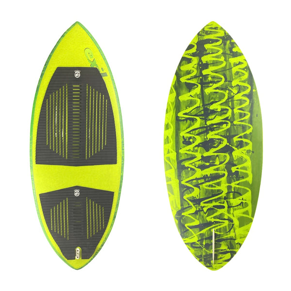 Exile Wakesurfing Water Moccasin Front Black