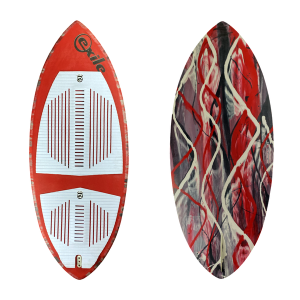 Exile Wakesurfing Water Moccasin Front White