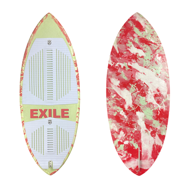 Exile Wakesurfing Water Moccasin Front White